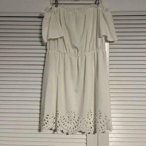 Plus size white dress